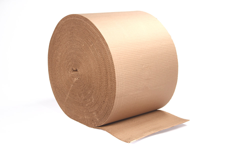 Corrugated Wrap 12" x 250' x 1/8" Thick B Flute Cardboard Wrap 